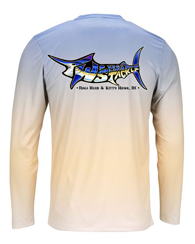 TW's Marlin Marlin Outline for Men - Long Sleeve Performance Shirt