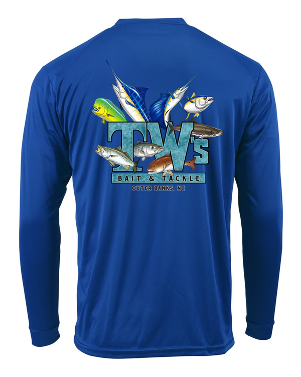 TW's Multifish for Youth - Long Sleeve Performance Shirt